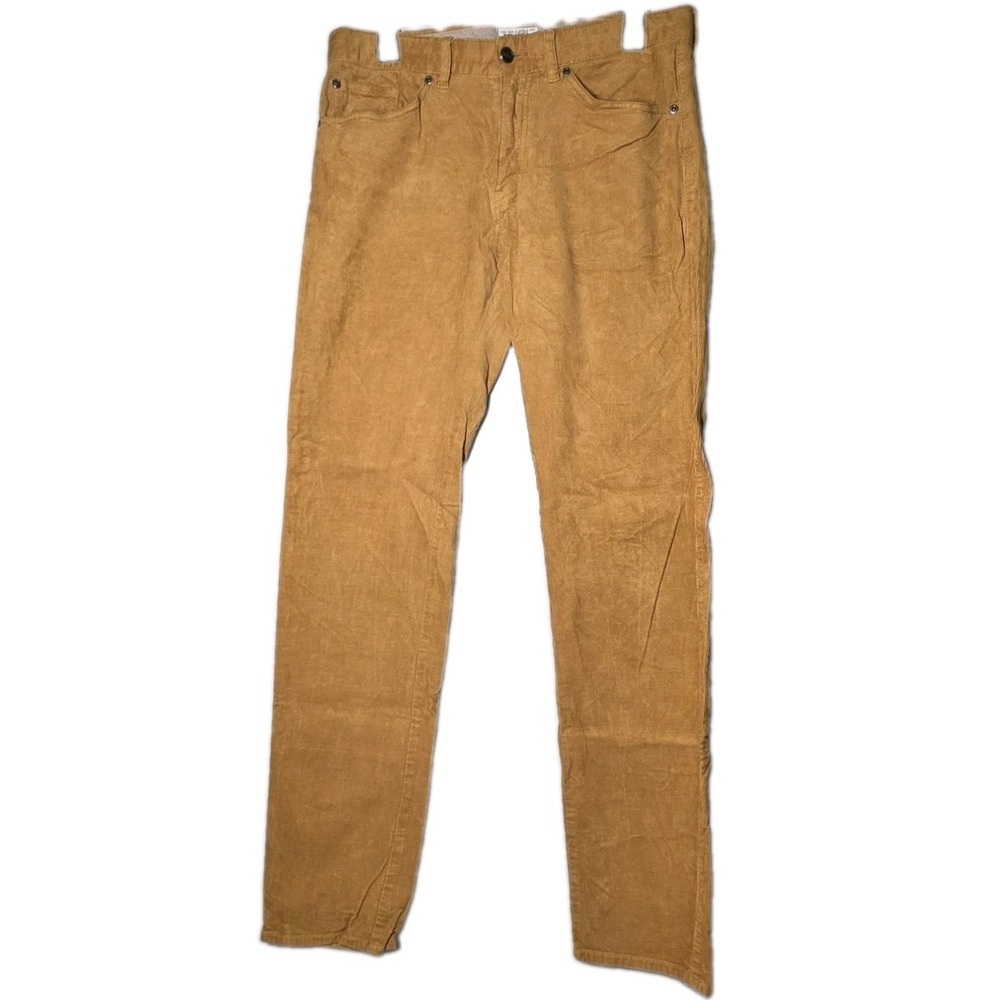 Peter Millar Cotton Blend Corduroy Pants Men's Size 32x34 Brown 5‎ Pocket Design